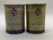 Two Skelly One Pound Grease Cans