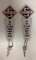 Two Skelly Restroom Key Chains