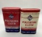 Two Skelly Auto Polish Cloth Tins