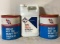 Two One Gallon Skelly HD Oil Cans and One Gallo Anti-Freeze Jug