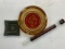 Two Skelly Ashtrays and Skelly Crayon