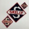 Large, Medium and Small Skelly Hat and Uniform Patches