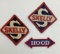 Two Skelly and Hood Tires Shirt Patches