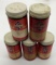 5 Skelly Oils Sample Jars