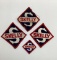 Three Skelly Shirt and Hat Patches