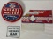 Skelly Six-Pack Quart Oil Carrier, Contains Lead Porcelain Sign and Greasemaster Metal Sign