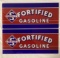 Two Skelly Fortified Gas Pump Advertising Glass