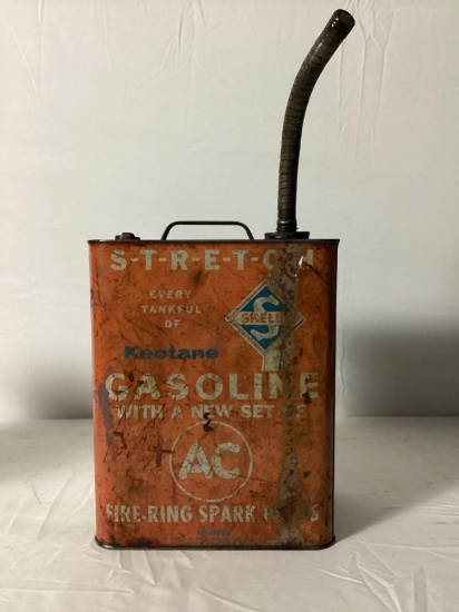 Skelly Keotane AC Delco Spark Plugs 2 Gallon Gas Can