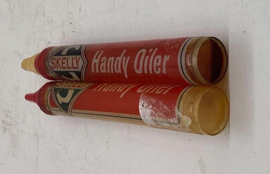 Two Skelly Test Tube Handy Oilers