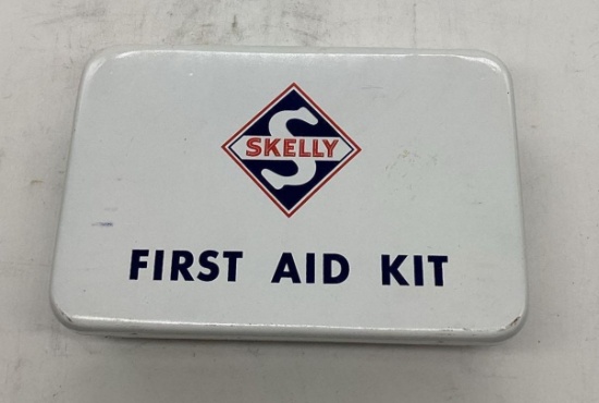 Early Skelly Metal First Aid Kit w/ Contents