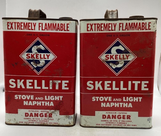 Two Skellite One Gallon Cans