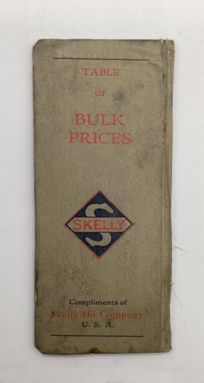 1920's Skelly Bulk Price List