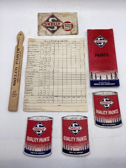 7 Pieces Skelly Paint Advertising