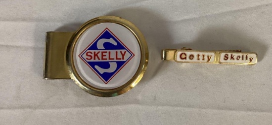 Skelly Tie and Money Clips