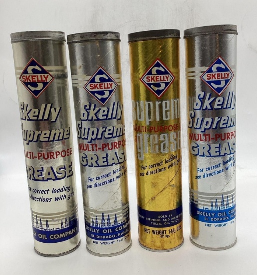 Four Skelly Supreme Grease Tubes