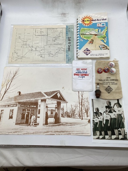 9 Pieces Skelly Memorabilia and Advertising