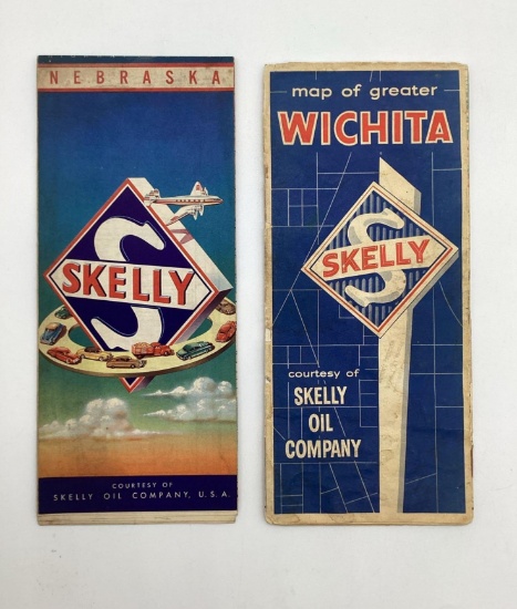 Skelly Nebraska and Wichita City Maps