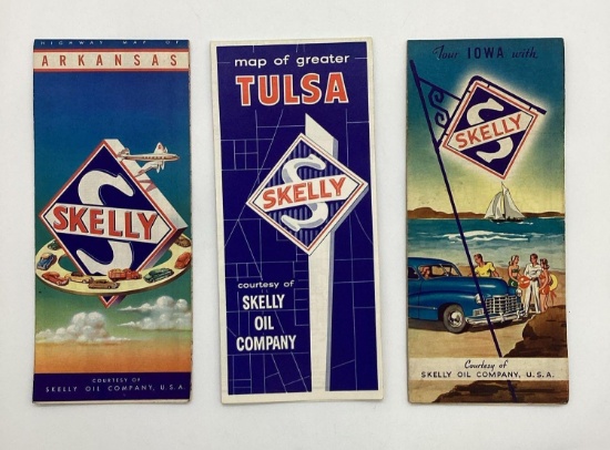 Skelly Arkansas, Iowa and Tulsa City Maps