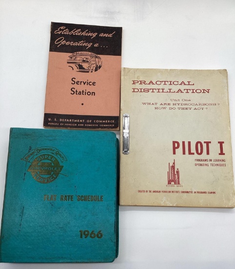 1966 Chevrolet Rate Sheet, Service Station and Refinery Manuals