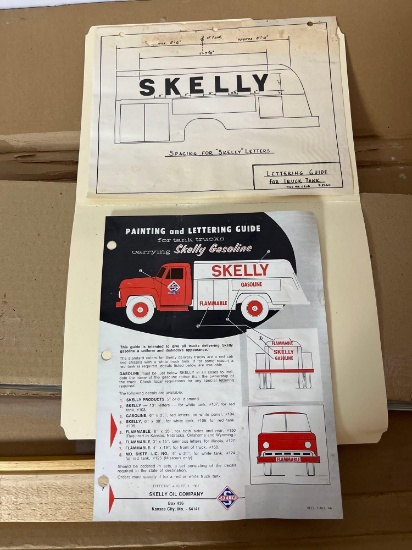 Complete NOS Original Skelly Transport Truck Decal Kit