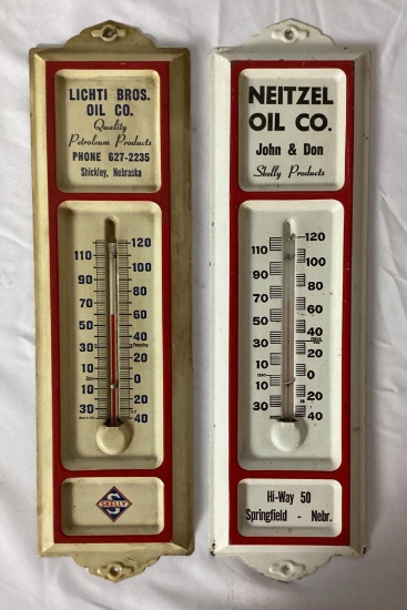 Two Metal Thermometers