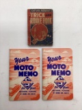 Skelly Captian Midnight Trick and Riddle Pocket Book and Two Skelly Moto Notebooks