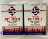Two Skelly Anti-Freeze One Gallon Cans