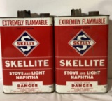 Two Skellite One Gallon Cans