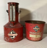 Skelly Test Can and 10lb Grease Can