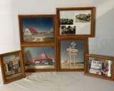 6 Framed Skelly Station Photos