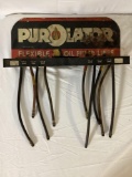 Purolator Flex Hose Sign Rack w/ Hoses