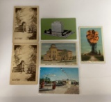 6 Vintage Skelly Postcards