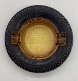 1934 Firestone Chicago World's Fair Amber Glass Ashtray