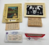 Four 1950's Skelly Calendars