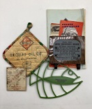 Skelly Trivet, Hot Pad,, Tagolene Brochures, Visor and More!!