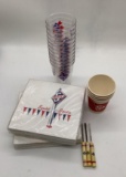 Skelly Ice Picks, Coffee Cups and Cocktail Cups/Napkins