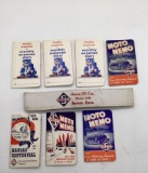 Seven Skelly Moto Memo Notebooks and Station Attendant Paper Cap