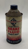 Skelly Brake Fluid Pint Cone Top Can