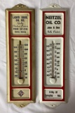 Two Metal Thermometers