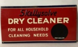 Skellysolve Dry Cleaner Tin Sign NOS