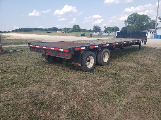 80 Homemade Step Deck Trailer 25' Main, 8' Top Deck, 25000 GVW title