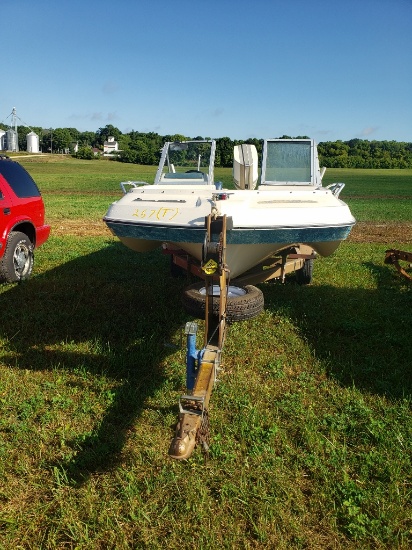 74 Chrysler Boat 17'  '74 Long trailer