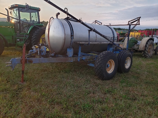 1000 Gallon SS Sprayer booms & hyd drive pump