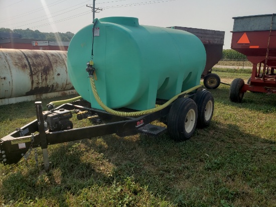 B&B 1200 Gallon Tank/Trailer Certificate of Origin