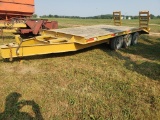 '79 CTM Trailer - Title 14'x8' w/4' beaver tail, Tri-Axle