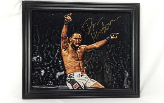 Signed MMA Legend and Champ Dan Henderson Framed Picture