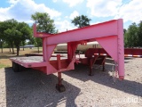 24' GOOSENECK FLATBED TRAILER VIN # 1683824 REG PAPER RECEIVED