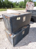 SET OF 2 BLACK TOOLBOXES