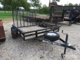 6' X 8' Carry-on Lowboy Trailer Vin # 4ymul0817ct016279 (mso On Hand And Will Be Mailed Within 14 Da