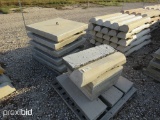 5 - 3' X 3' CONCRETE LIDS AND ASSORTED CONCRETE BLOCKS